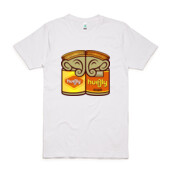 Huejly™ Mightily Elephants - Friendly Rivalry (Vegemite vs Marmite) Unisex Adults Organic Cotton Tshirt