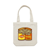Huejly™ Mightily Elephants - Friendly Rivalry (Vegemite vs Marmite) Carrie Bag